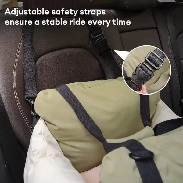 color block travel booster multi functional dog car seat bed 17