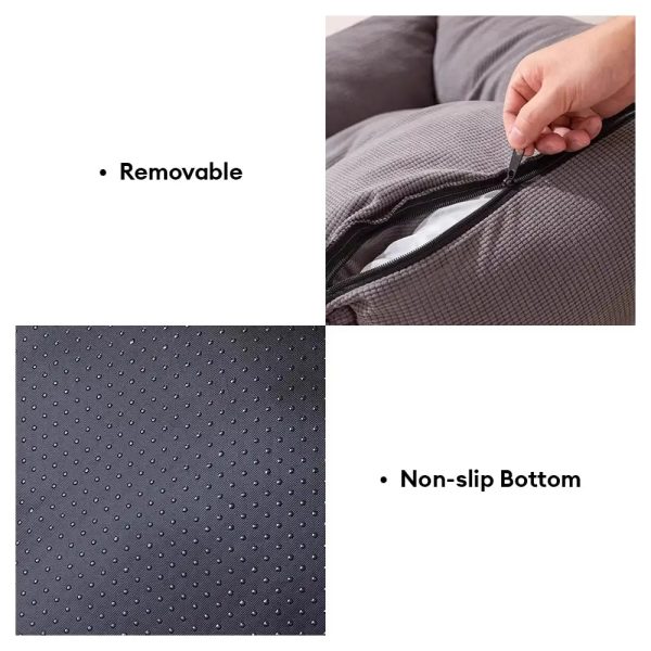 corduroy scratch resistant breathable detachable comfort dog bed 22