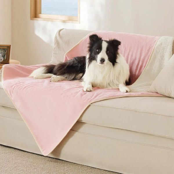 cozy & protective throw reversible fleece pet blanket 13