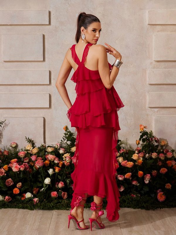 elythion flower ruffle tiered maxi dress 16