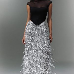 felicity short sleeve tassels maxi two piece set 11