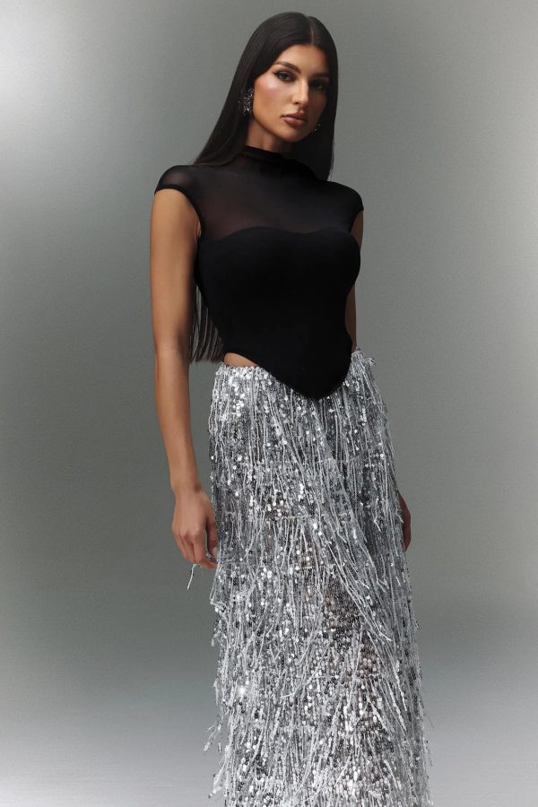 felicity short sleeve tassels maxi two piece set 13