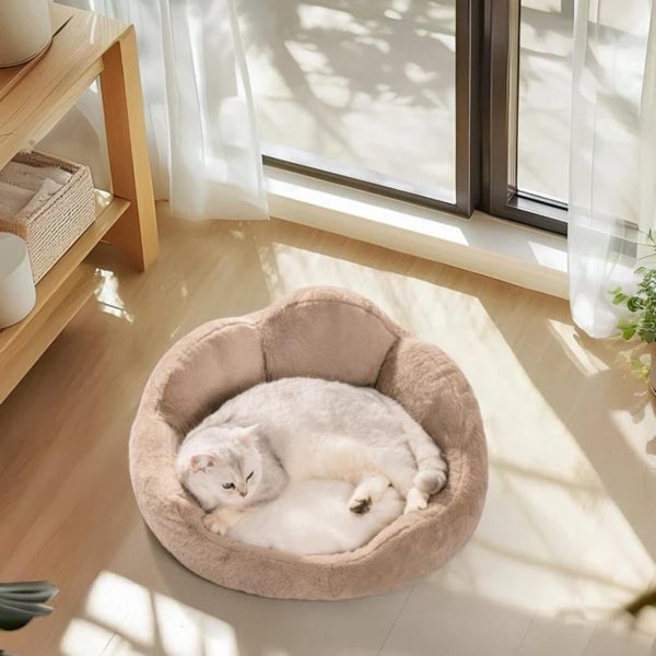 floral bolster cat & dog bed 1000