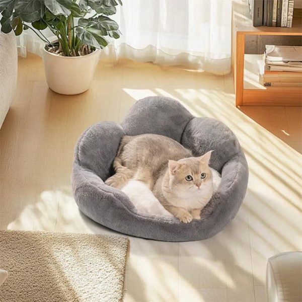 floral bolster cat & dog bed 1300