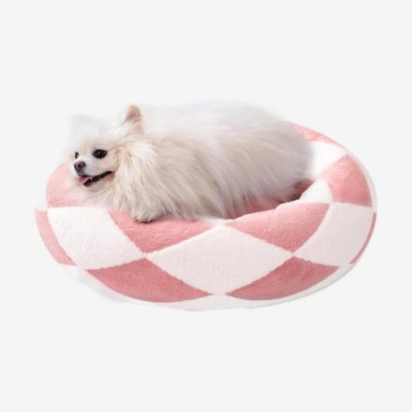 fluffy cat & dog donut bed 17