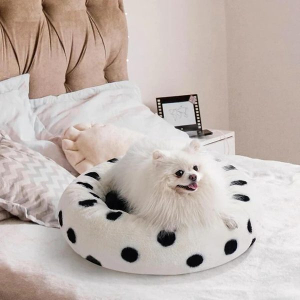 fluffy cat & dog donut bed 18
