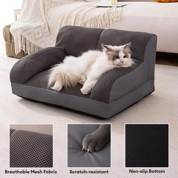 large breathable scratch resistant washable cats & dogs sofa bed 14