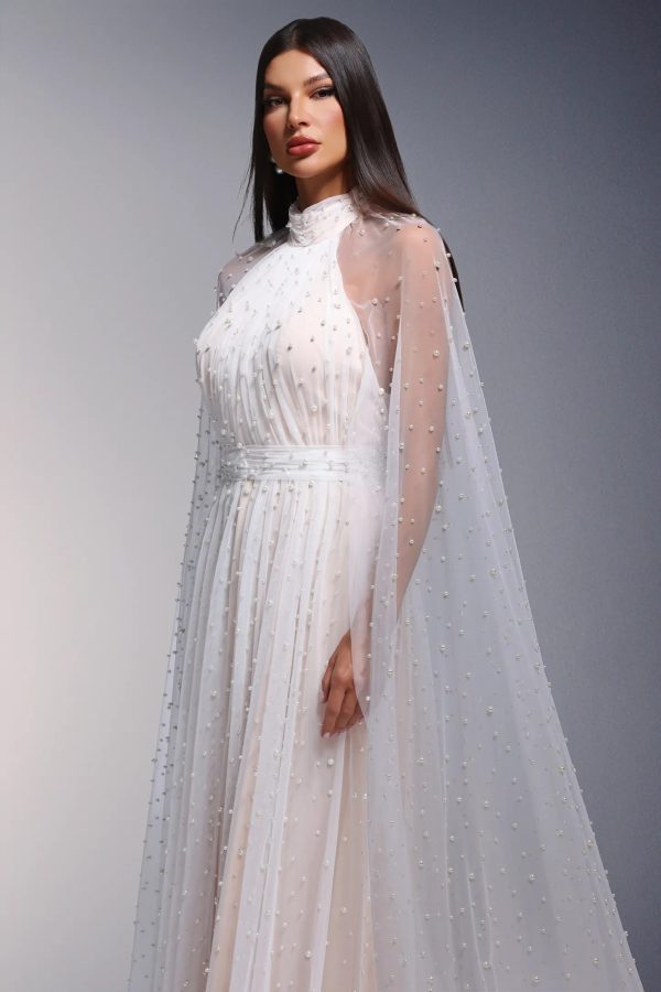 leeto pearl mesh maxi dress 500