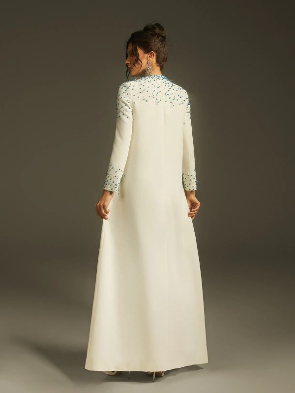 lefwin long sleeve crystal maxi dress 16