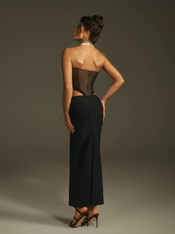 marija strapless cutout bandage maxi dress 16