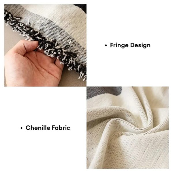 modern art chenille all season universal fit multifunctional couch cover 18