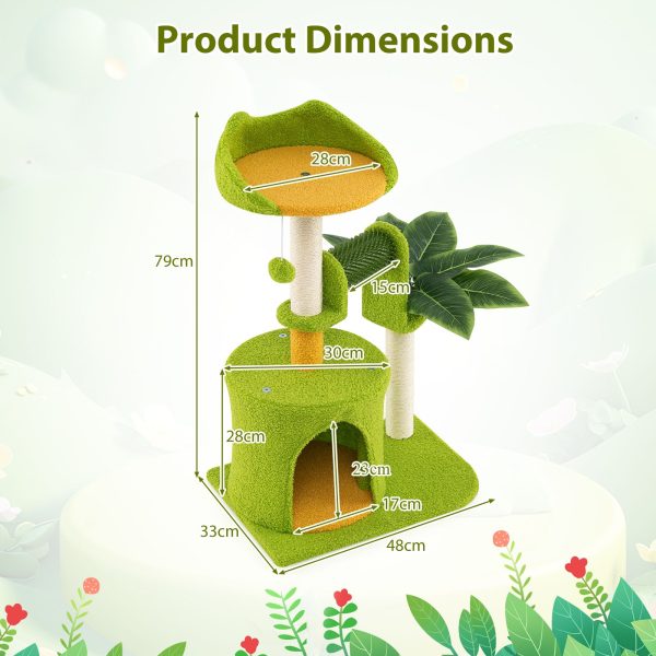 multi level palm cat tree 18