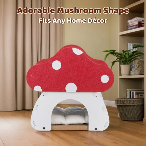 mushroom loft – cat bed & scratcher combo 18