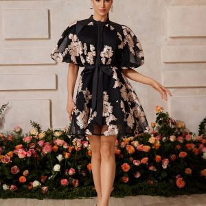 nyxthar balloon sleeve flower mini dress 11 nyxthar balloon sleeve flower mini dress 11