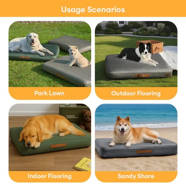 portable multi function water resistant scratch resistant inflatable dog bed 22