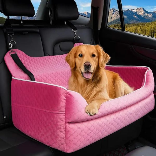 portable washable travel safety large dog car booster seat bed 14