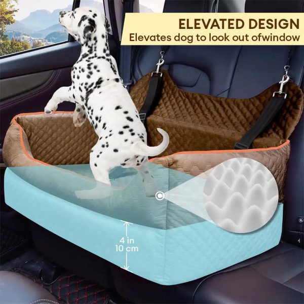 portable washable travel safety large dog car booster seat bed 16