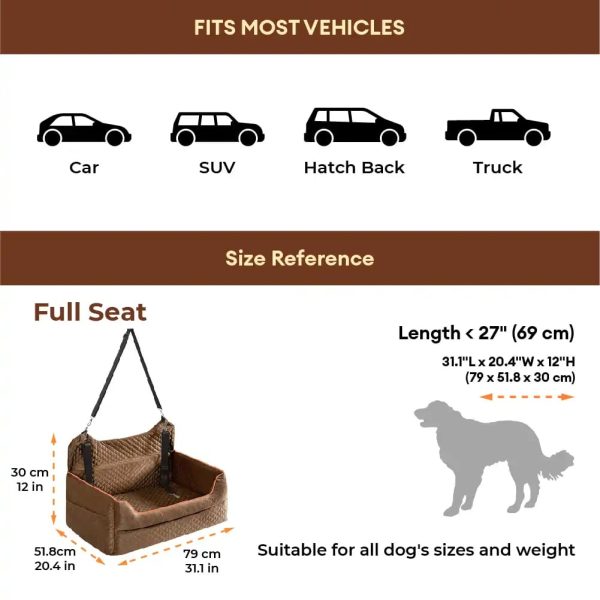 portable washable travel safety large dog car booster seat bed 19