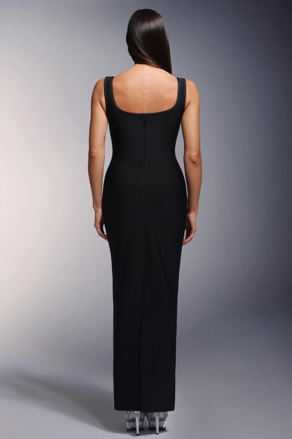 selly diamond bandage sleeveless maxi dress 16