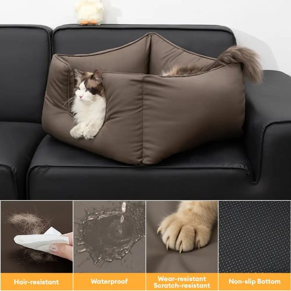 technology fabric square calming support waterproof scratch resistant dog bed 15