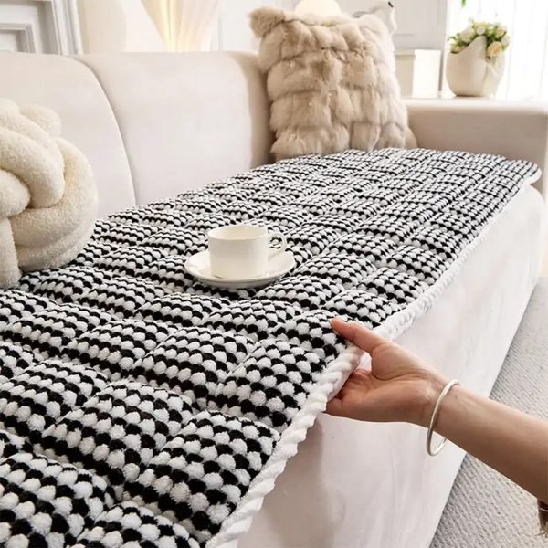 thick quilted anti slip plush dot pet friendly pad couch cover 16