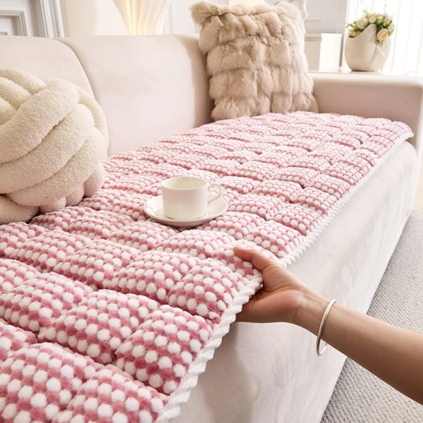 thick quilted anti slip plush dot pet friendly pad couch cover 19