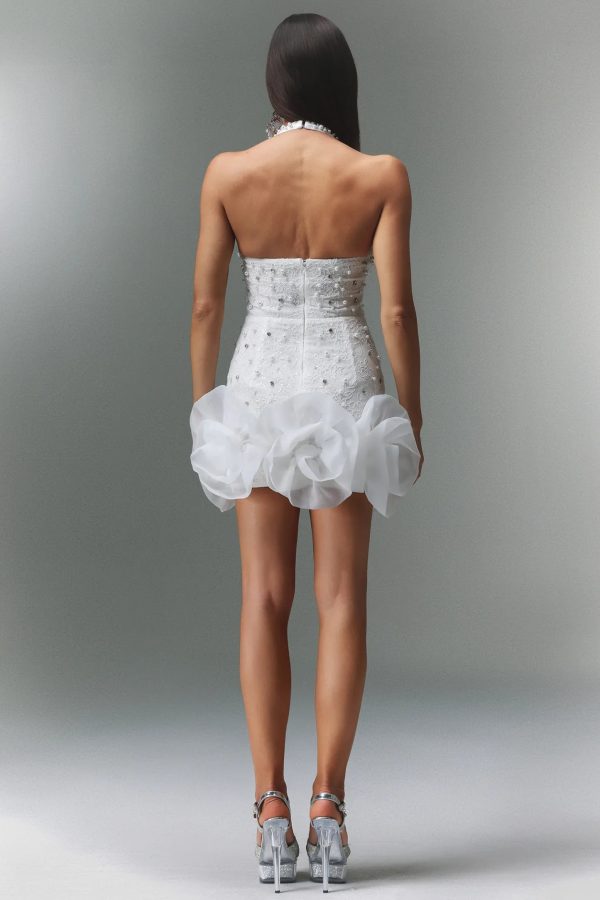 tove sleeveless v neck diamond flowers mini dress 16