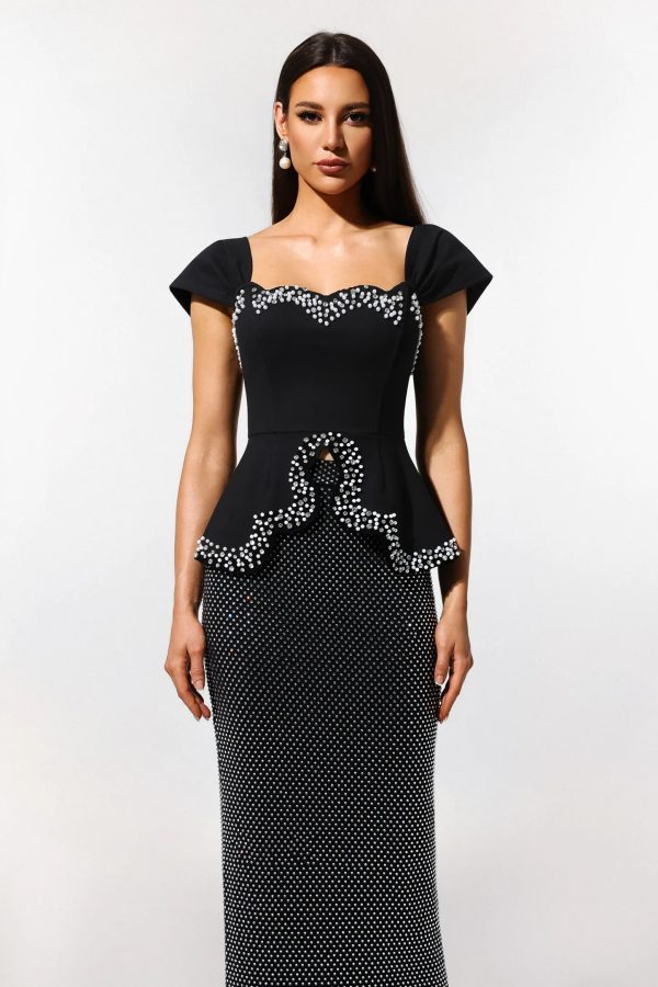 vercia off the shoulder diamond bandage maxi dress 12