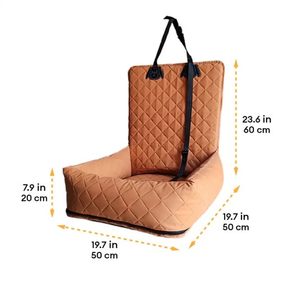 water repellent pu leather scratch resistant car travel dog car seat bed 17