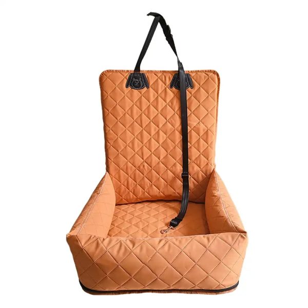 water repellent pu leather scratch resistant car travel dog car seat bed 18