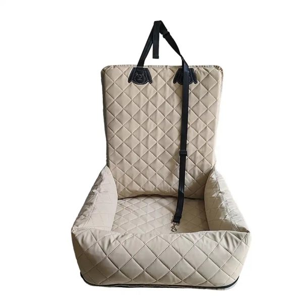 water repellent pu leather scratch resistant car travel dog car seat bed 19
