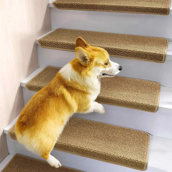 anti scratch faux sisal stair protectors 12