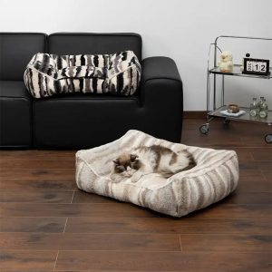 artistic faux lambs wool large dog bed 11
