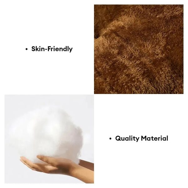 bear paw plush fluffy comfortable large space pet mat 15
