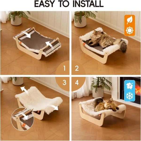elevated calming cat & dog bed 500
