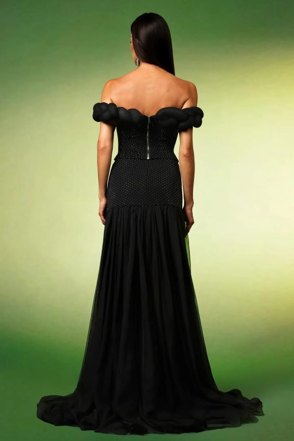 elyxra off shoulder rhinestone skirt set 16