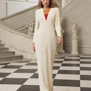 faeldriel chain rhinestone maxi dress 11