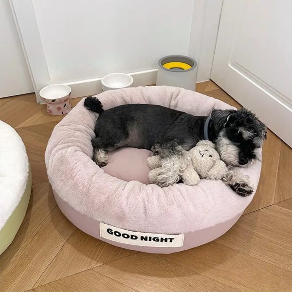 goodnight deep sleep all around calming dog bed with bear toy 14