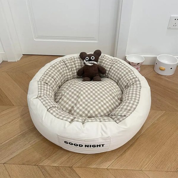 goodnight deep sleep all around calming dog bed with bear toy 21