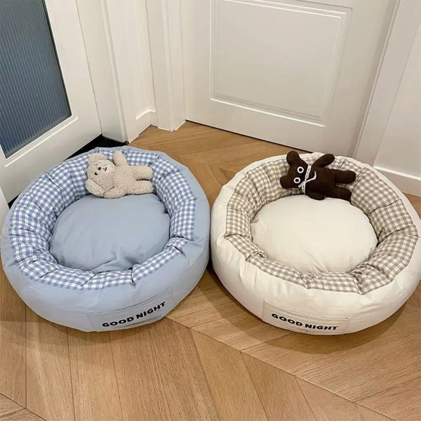 goodnight deep sleep all around calming dog bed with bear toy 25
