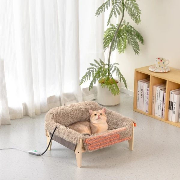 haven calming heated cat & dog bed 12