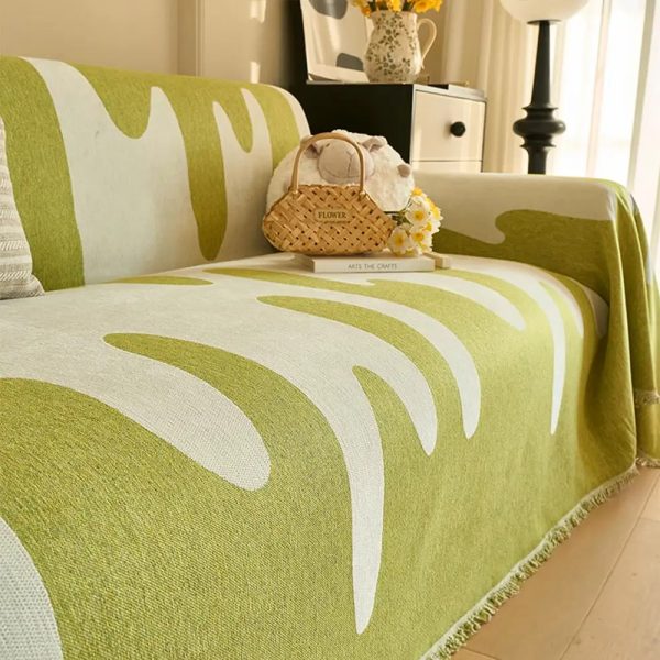 ice cream wave chenille couch cover 14