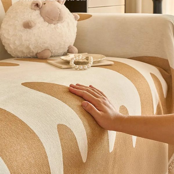ice cream wave chenille couch cover 20