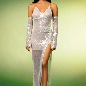 ignacia sleeveless diamond slit sequins maxi dress 11