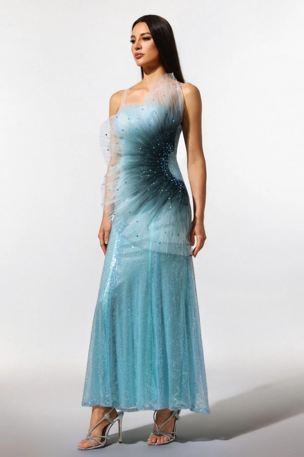 kiwis sleeveless sequins maxi dress 13