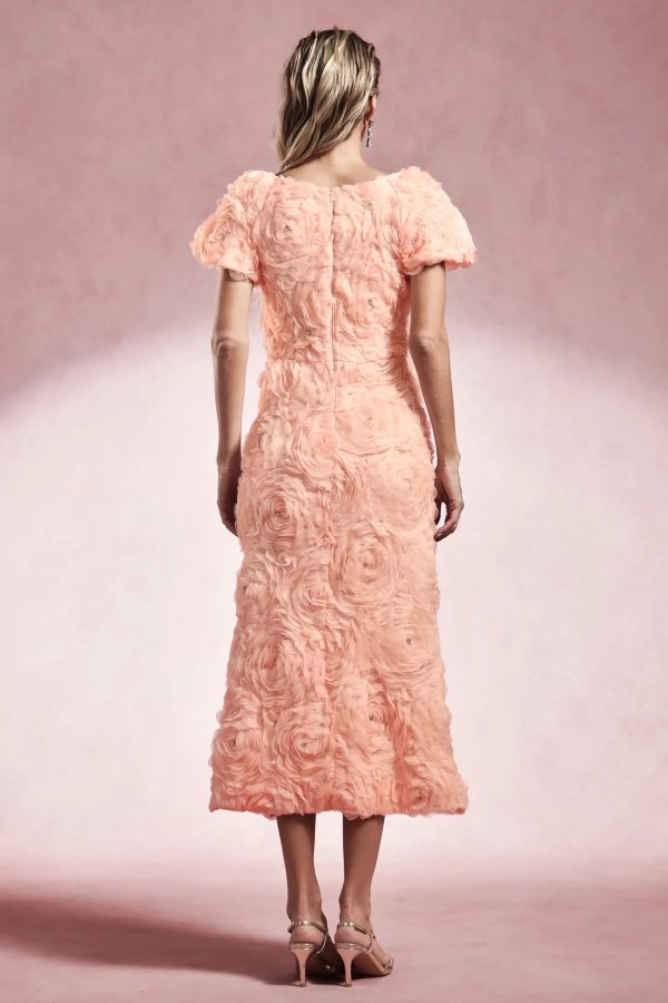maci short sleeve flowers maxi dress 16