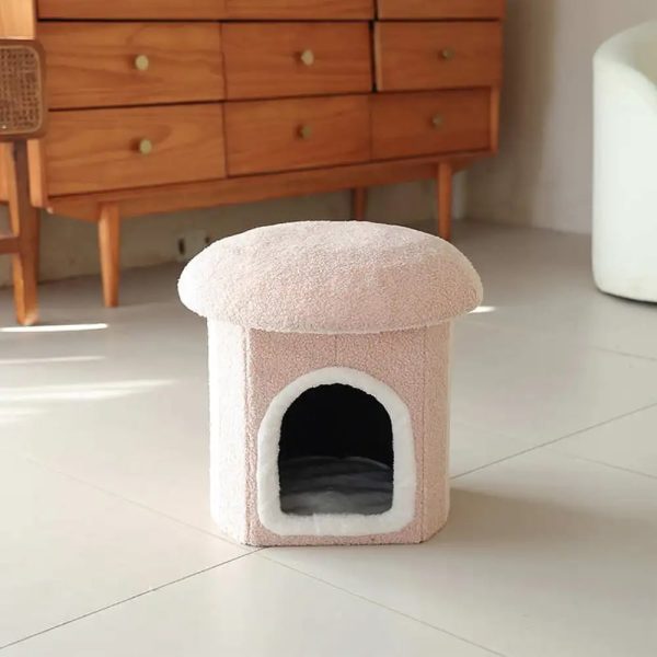 portable home ottoman pet house foldable condo cat cave 27