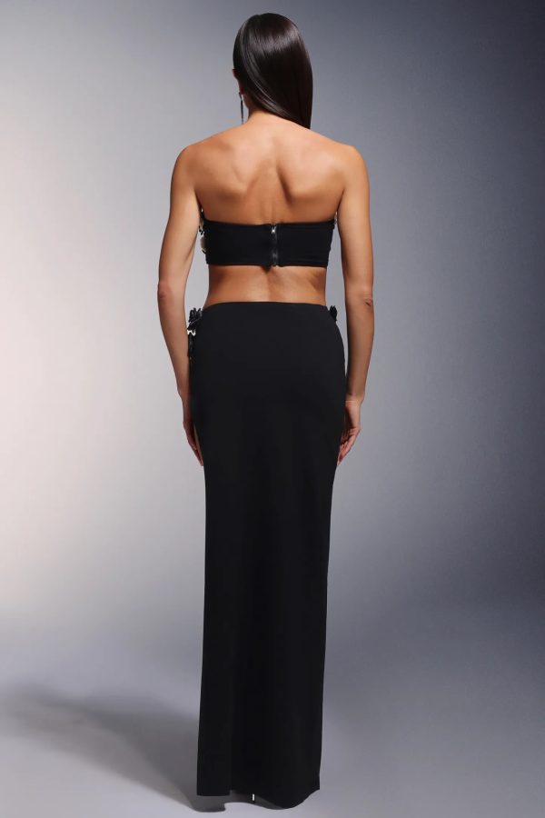 raziela strapless flower bandage skirt set 16