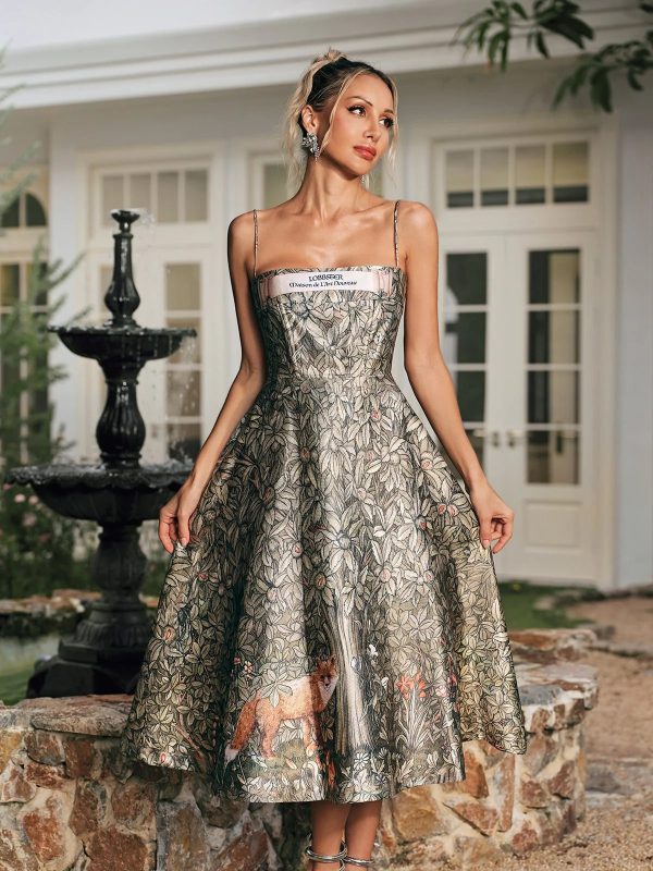 reyhan spaghetti printed midi dress 15