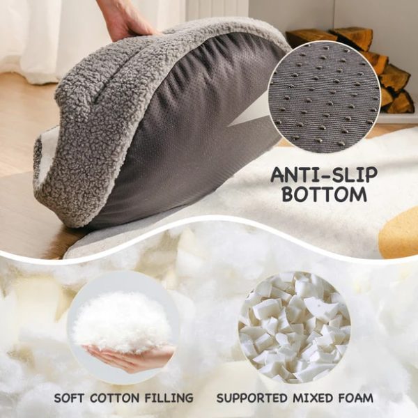 round cozy cat & dog bed 14